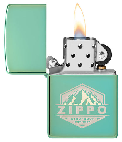 Motif Badge Zippo