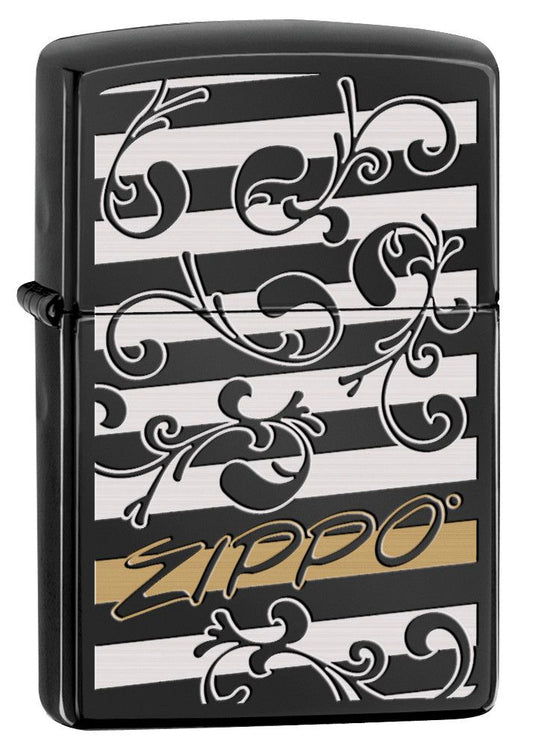 Zippo Filigree High Polish Black