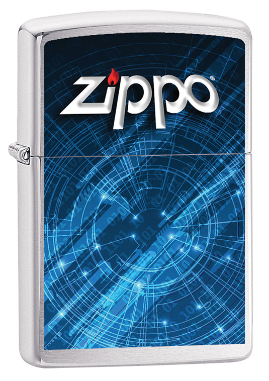 Blue Zippo Design